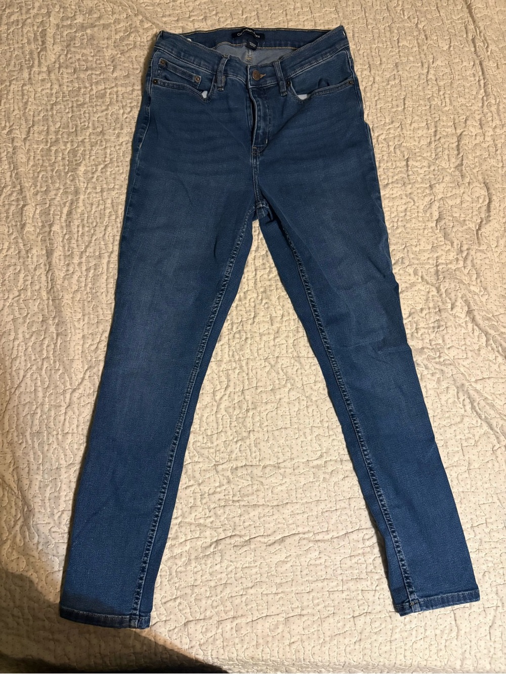 Calvin Klein Jeans High-Rise Skinny Jeans - Dark Blue Wash